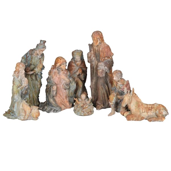 Large Resin Nativity Set | Luxury Garland