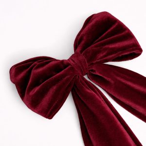 DEEP RED - DOUBLE SIDED EXCLUSIVE BOW - PRODUCT IMPERFECTIONS (FLAWS)
